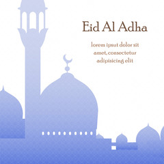 Kurban Bajram muslim festival of sacrifice.Muslim holiday backgrounds.