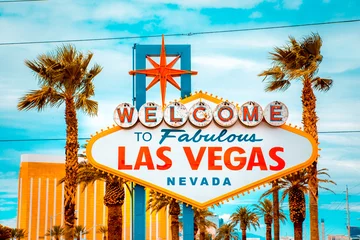 Fotobehang Welcome to Fabulous Las Vegas sign, Las Vegas Strip, Nevada, USA © JFL Photography