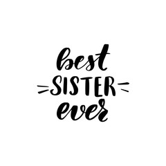lettering best sister ever