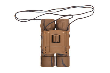 modern binoculars isolated on white