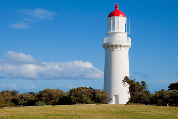 Historic Cape Schanck light house at the tip of the Mornington Peninsular near Melbourne.
