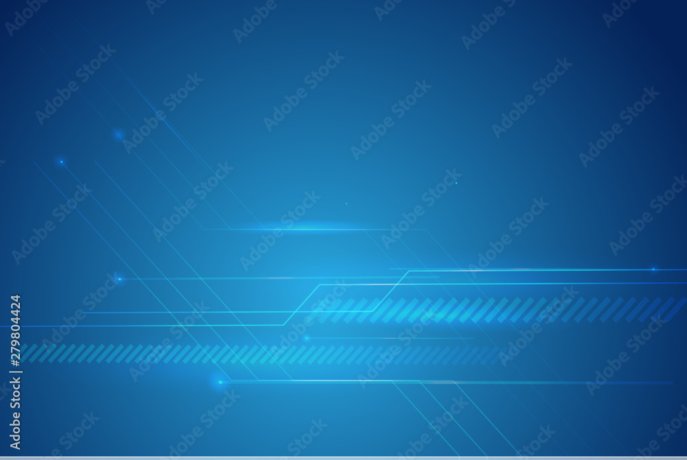 Poster dark blue vector background with curved circles. shining illustration, which consist of blurred line