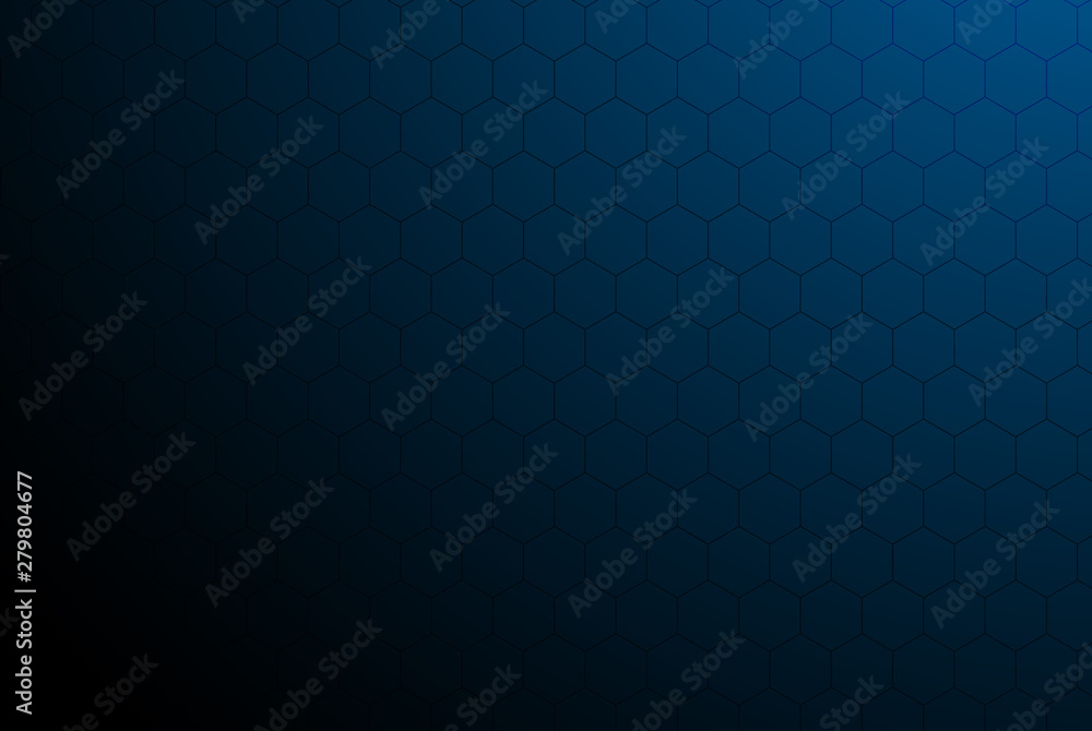 Poster abstract metallic blue black frame layout modern tech design template background - vector
