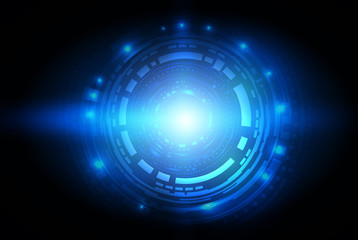 Cyberspace style, Technology abstract, hi-tech and sci-fi concept, Vector illustration background. - Vector