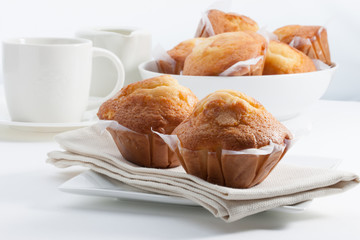 Magdalenas, pastelería, desayuno. Cupcakes, pastry, breakfast.