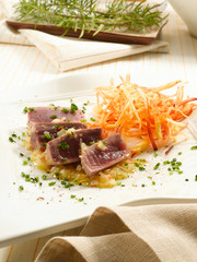 Ensalada atún  con patatas. Tuna salad with potatoes.