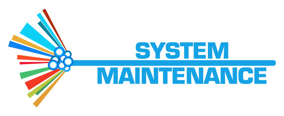 System Maintenance Colorful Graphical Bar 