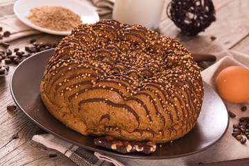 Chocolate coffee cake.