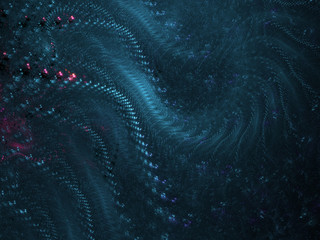 blue abstract fractal background 3d rendering illustration