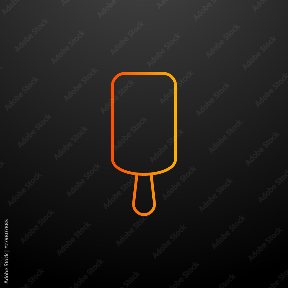 Poster ice cream nolan icon. elements of fast food set. simple icon for websites, web design, mobile app, i