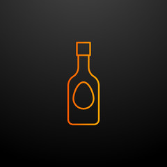 Ketchup nolan icon. Elements of fast food set. Simple icon for websites, web design, mobile app, info graphics