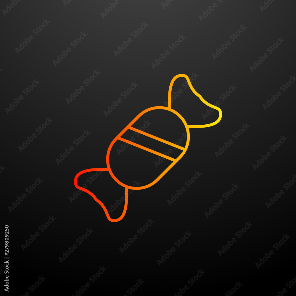 Poster candy nolan icon. elements of fast food set. simple icon for websites, web design, mobile app, info 