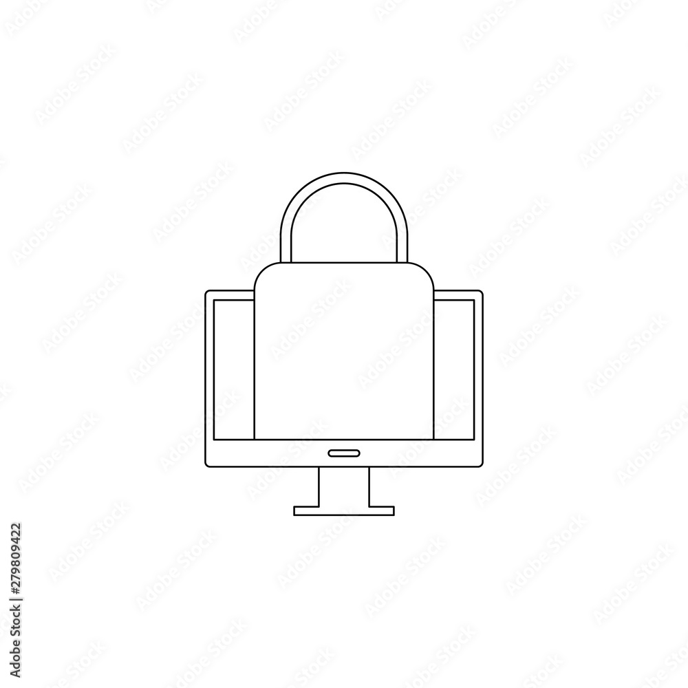 Poster online shopping icon. element of business, digital marketing for mobile concept and web apps icon. o