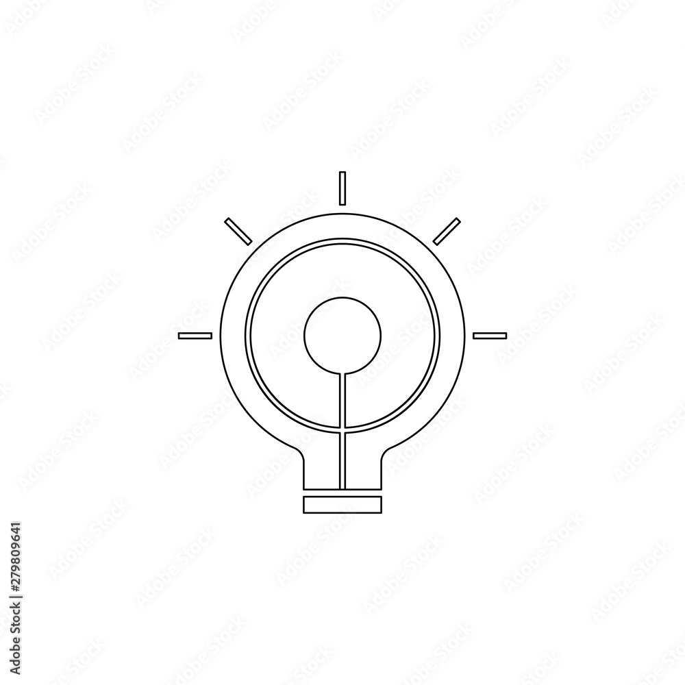 Poster creative idea icon. element of business, digital marketing for mobile concept and web apps icon. out