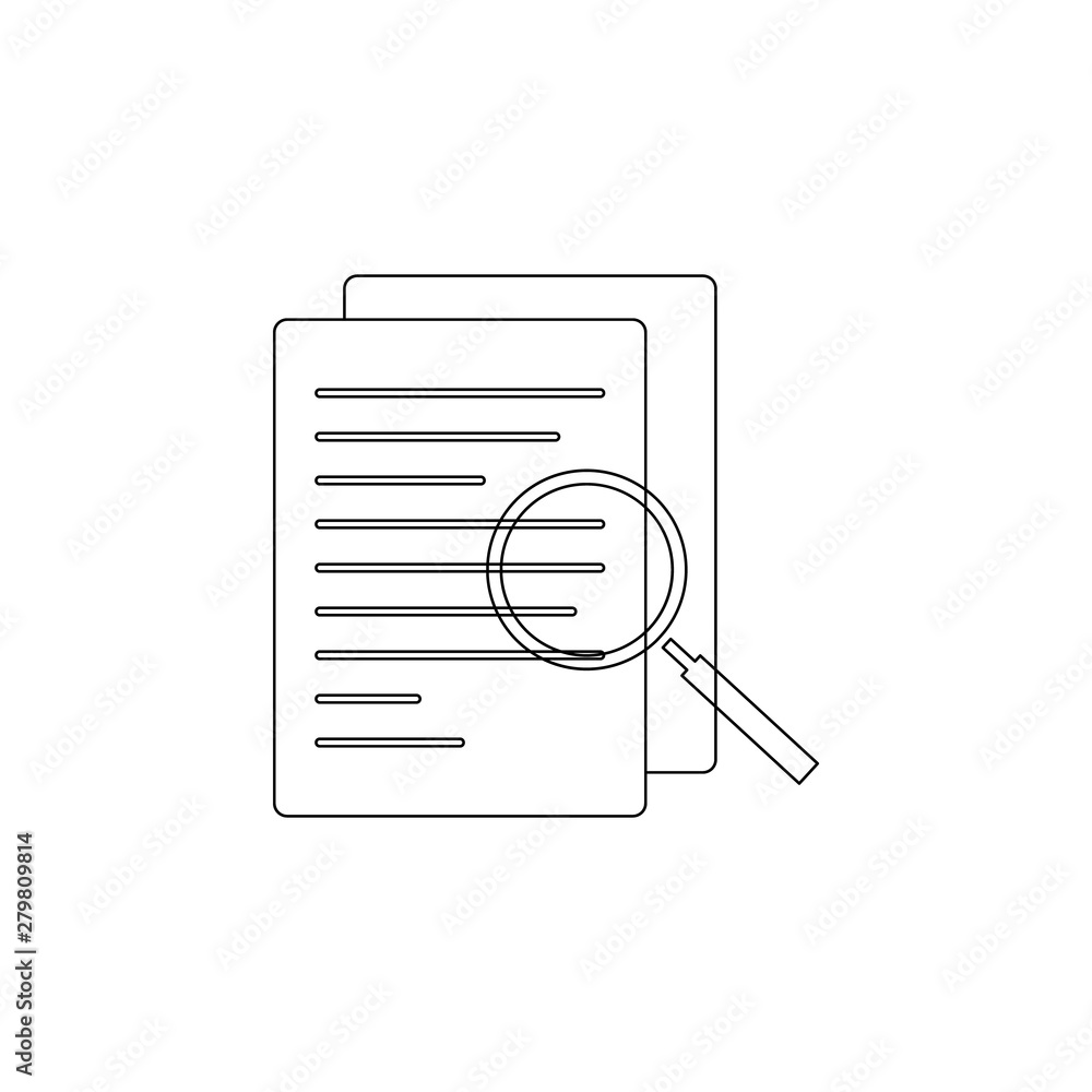 Poster data search icon. element of business, digital marketing for mobile concept and web apps icon. outli