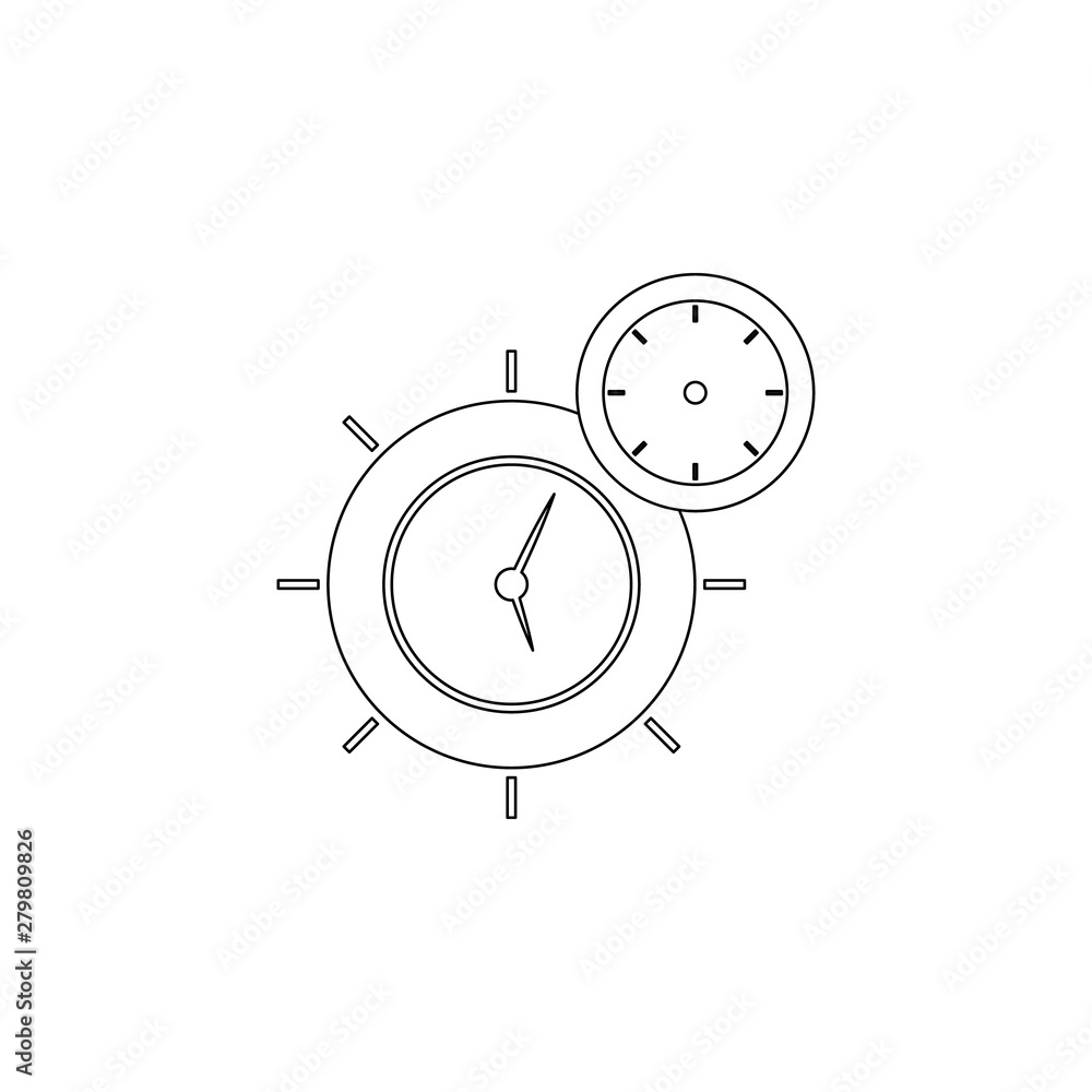 Poster time management icon. element of business, digital marketing for mobile concept and web apps icon. o