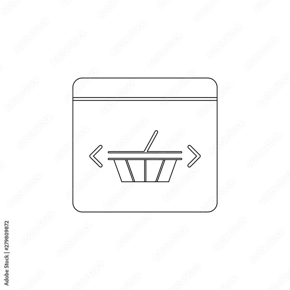 Poster online sales icon. element of business, digital marketing for mobile concept and web apps icon. outl