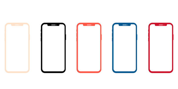 iPhone X smartphone mockup frame template