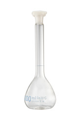 Volumetric flasks.