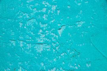 Teal paint wall surface vintage background texture