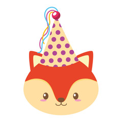 birthday celebration cute fox party hat