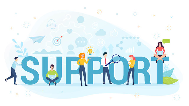 Support concept illustration.