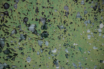 Green grunge paint weathered vintage grunge background texture