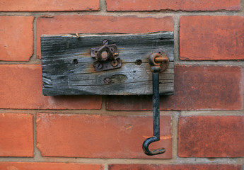 old and dirty door padlock