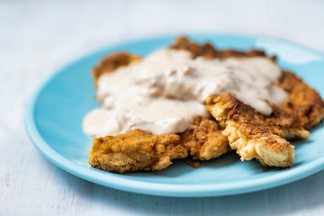 golden american southern chicken fried steak