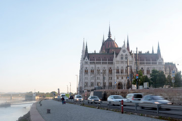 Obraz premium Budapest. The building of the Hungarian Parliament.