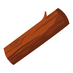 wooden trunk icon on white background