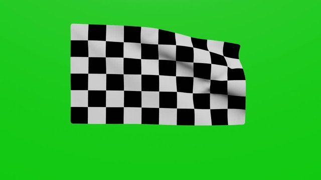 Bandera de cuadros. Fin de carrera.