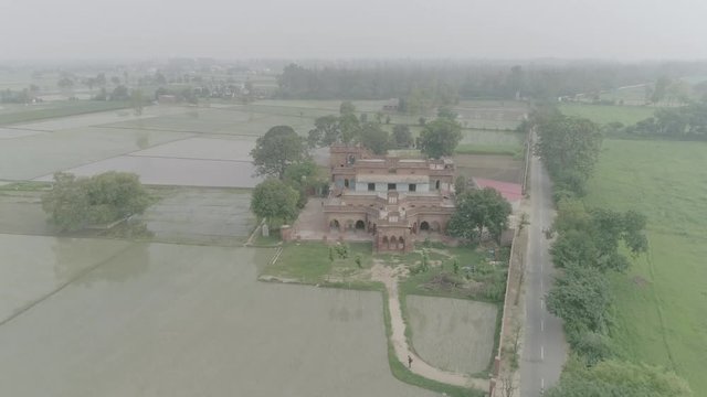 Lal Haveli (Red Castle) Drone Shot, Aerial Footage