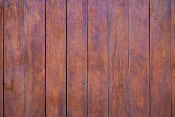 Obraz premium Vertical wooden board wall or wood plank wall pattern as background and textured