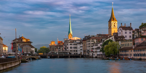 Naklejka na ściany i meble Zurich, the largest city in Switzerland
