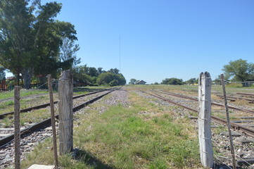 Fototapeta na wymiar Tren del pueblo