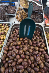Olives in the market
