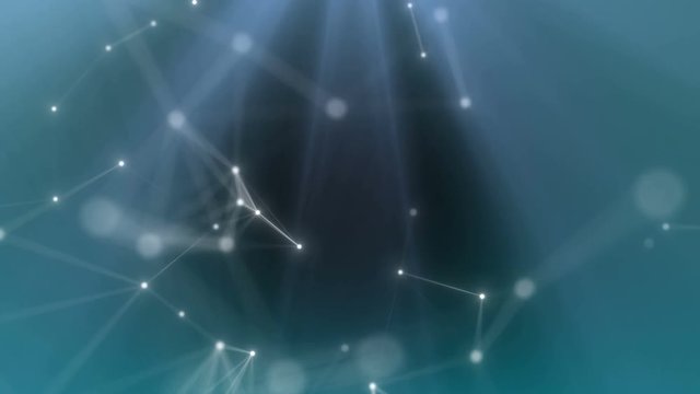 Futuristic plexus glass lattice and free space. Science fiction or modetn technology concept.