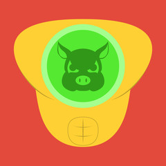 Superhero color flat badges, emblems, logos. Superhero badge icon, power and protect insignia for superhero illustration