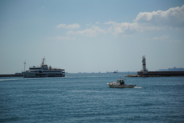 istanbul iconic historical maiden's tower, topkapi palace, hagia shopia, suleymaniye mosque
