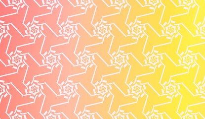 Design Pattern With Abstract Modern Ornament. Triangles Style. Gradient Background Bright Colors. For Soft Banner Template. Vector Illustration. Idea For Your Business