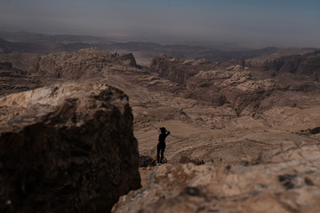 Naklejka premium petra rock city, unesco, treasure, jordan, famous tourist destination, monastery, Bedouin, vacation, hidden gem,