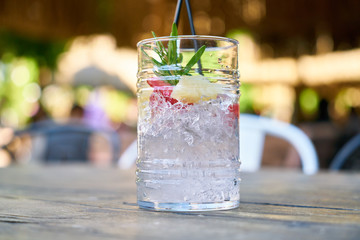 cold cocktail made from fresh fruit
