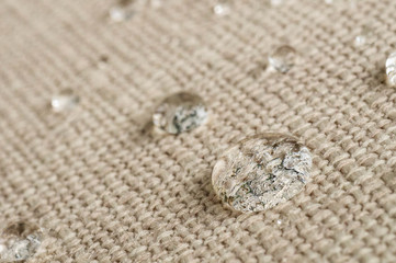 Water repellent and waterproof fabrics. How to waterproof fabric with these simple instructions for Experiment by drop water on it