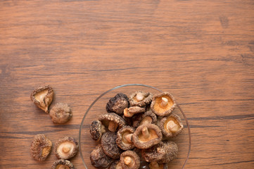 Fototapeta na wymiar Mushroom And Plate