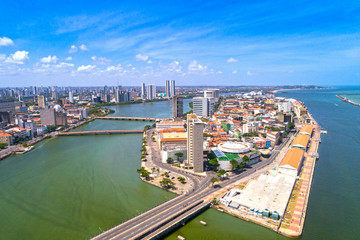 Fototapeta na wymiar Recife - Drone - Farol - Antigo
