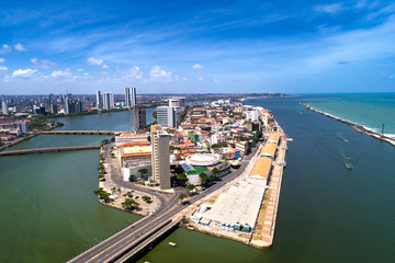 Obraz premium Recife - Drone - Farol - Antigo