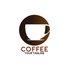Coffee Shop Logo Icon Design Template. Cappuccino Cafe Vector Illustration