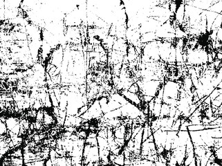 Obraz premium Rough black and white texture vector. Distressed overlay texture. Grunge background. Abstract textured effect. Vector Illustration. Black isolated on white background. EPS10.