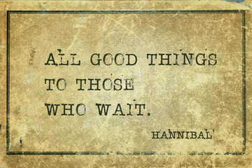 good things Hannibal quote